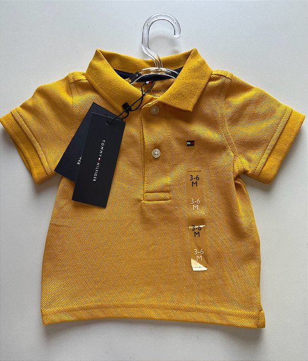 CAMISA POLO TOMMY HILFIGER  - ORIGINAL/ PROMOÇÃO - TAM 03 A 06 MESES