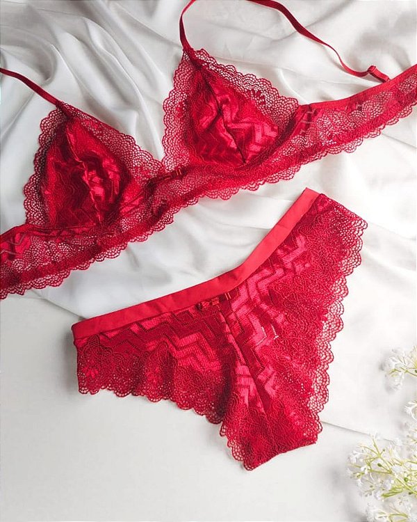 Conjunto Bianca - Vermelho