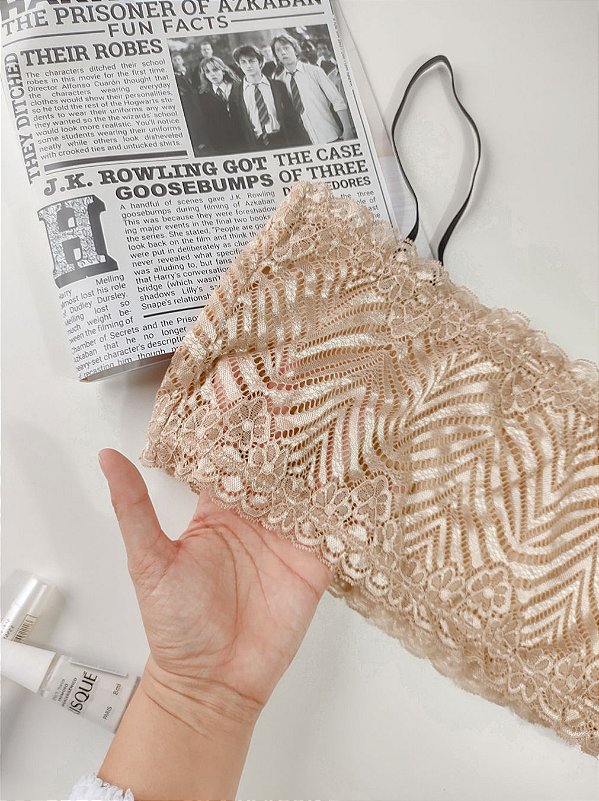 Conjunto Top Faixa - Bege