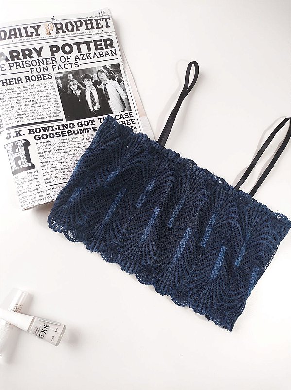 Conjunto Top Faixa - Marinho