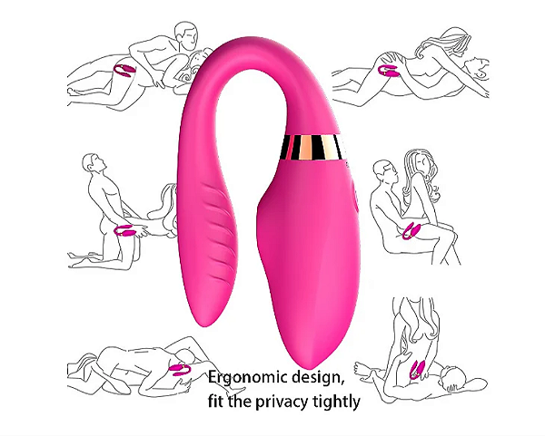 VIBRADOR PARA CASAL COM SUGADOR E CONTROLE REMOTO