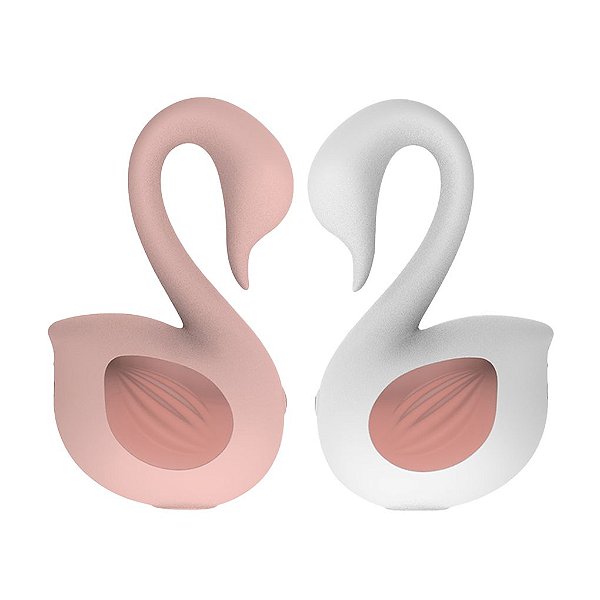 Vibrador Cisne com Estimulador de Clitóris e Sugador