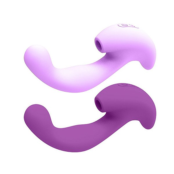 Vibrador com Penetração e Sugador de Clitóris