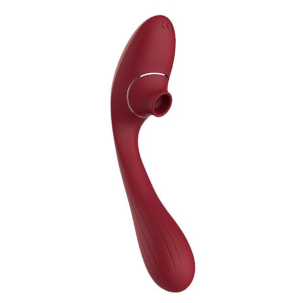 Vibrador Dobrável Super Flexível com Sugador de Clitóris