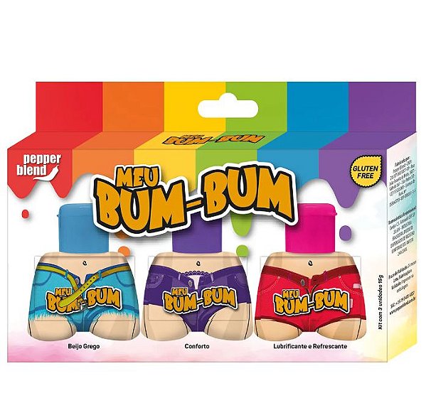 Meu Bum-Bum Kit Deslizante, Beijo Grego e Dessensibilizante - Pepper Blend