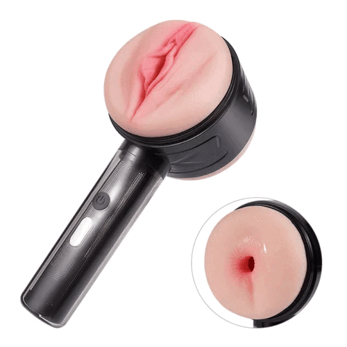 (LB05) Masturbador Masculino Vibratório com Vagina e Ânus