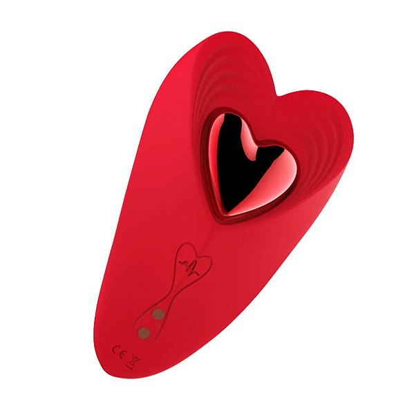 Vibrador de Calcinha com Imã Formato de Coração via Aplicativo