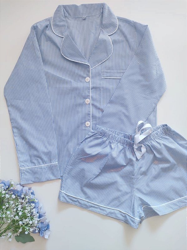 Pijama Victoria - Manga Longa e Short