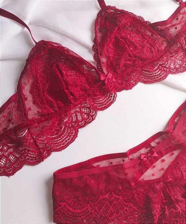Conjunto Marina - Vermelho
