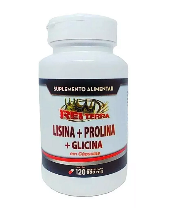 Lisina + Prolina + Glicina 120 Capsulas de 500 mg