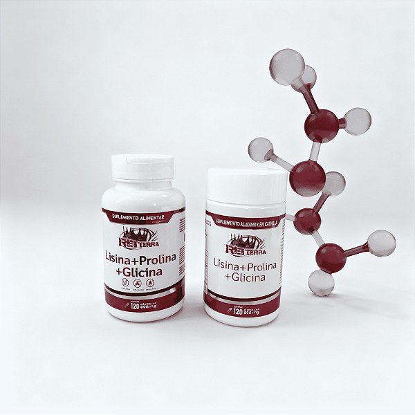 Lisina + Prolina + Glicina 120 Capsulas de 500 mg