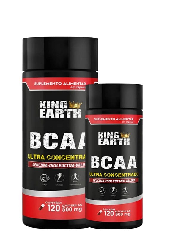 BCAA Ultra Concentrado 120 Cápsulas de 500mg | Força, Energia e Recuperação Muscular