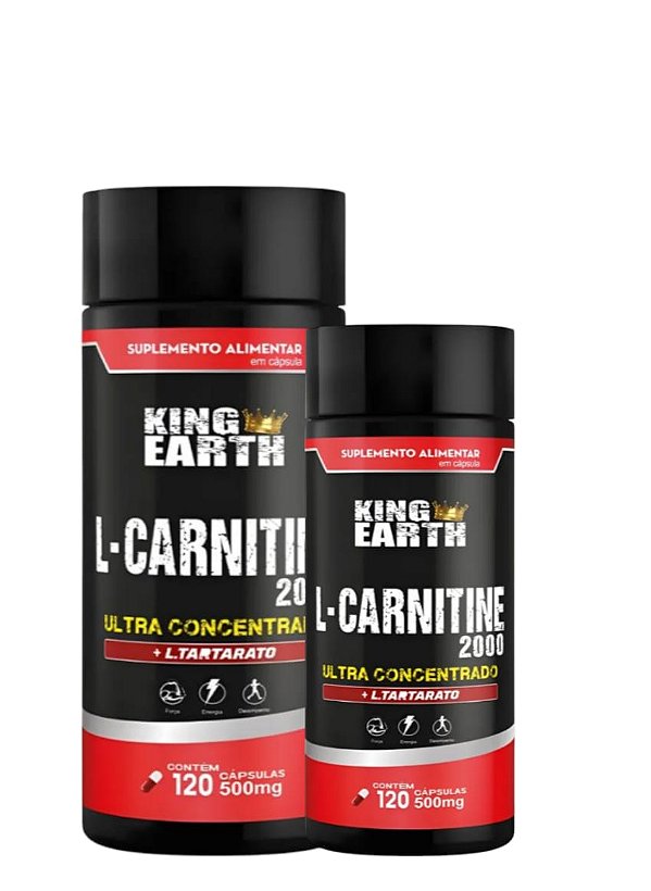 L-Carnitine Ultra Concentrada 120 Cápsulas de 500mg | Energia e Queima de Gordura