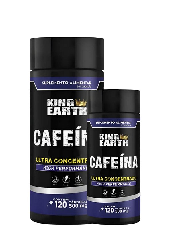 Cafeína Ultra Concentrada 120 Cápsulas de 500mgmg | Energia e Performance