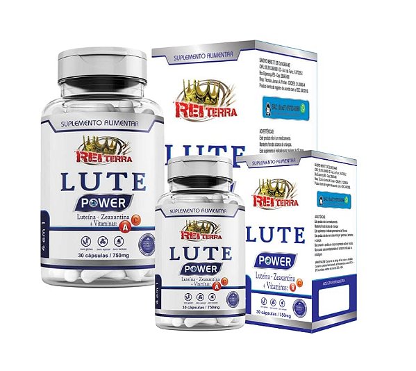 Lute power/Luteina Zeaxantina- Vitamina A e C 30 capsulas de 750mg Kit 2 Unidades