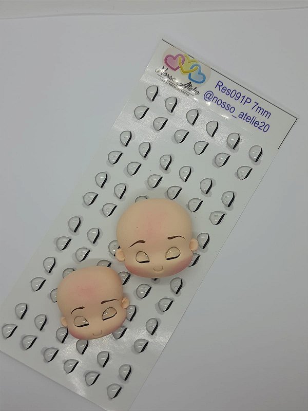 OLHO RESINADO PÁLPEBRA TRANSPARENTE REF 091