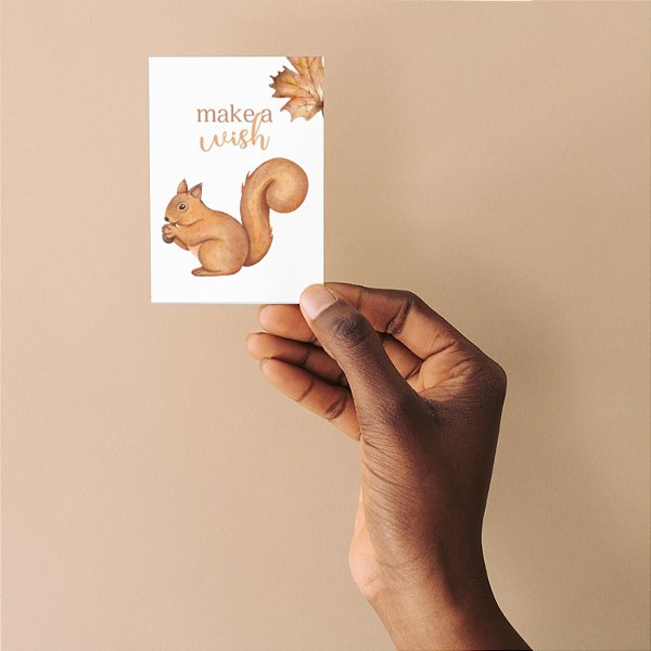 Cartão presenteável Make a Wish - modelo abre e fecha
