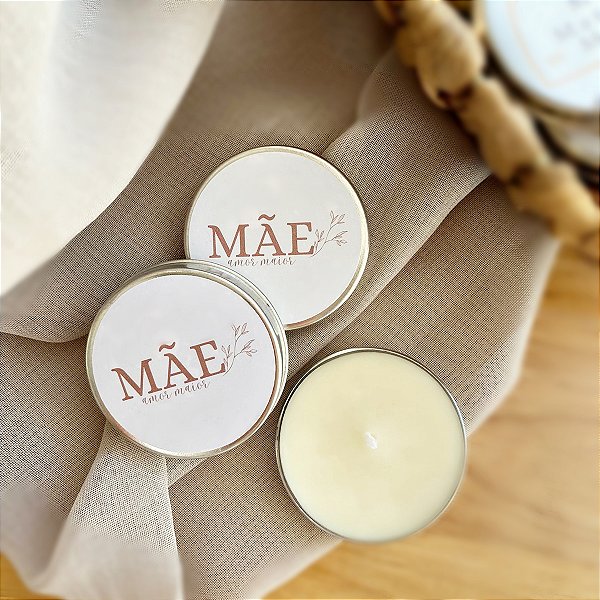 Mãe Amor Maior - Mini vela latinha - 15gr