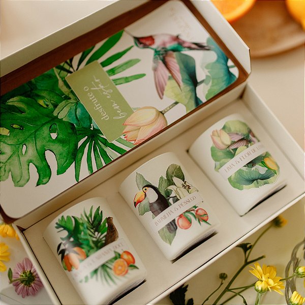 Box 3 velas Giardino