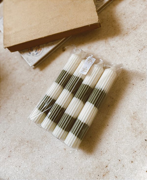 Kit 2 velas pilar - sem fragrância