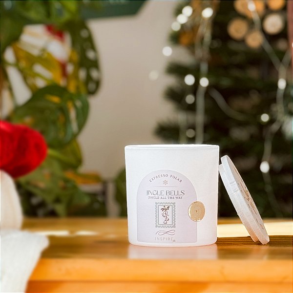 Jingle Bells 180gr com caixa • pavio de madeira • Natal 2025