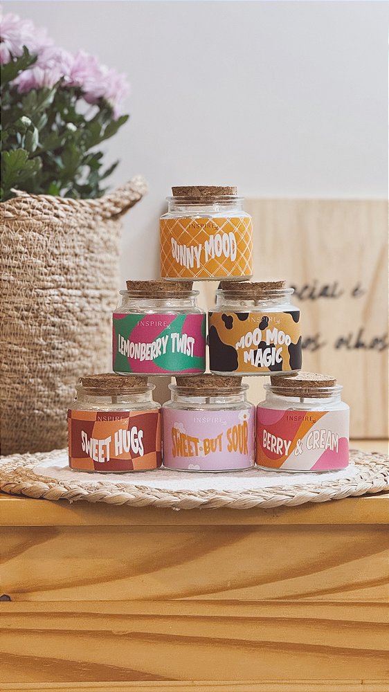 Coleção Dopamina – Kit Completo (5 velas | 70g cada)