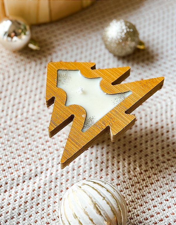 Vela de Mesa Chá Branco