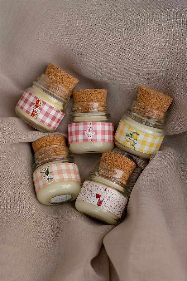 Mini Vela Aromática • Tampa de Rolha • 40 g