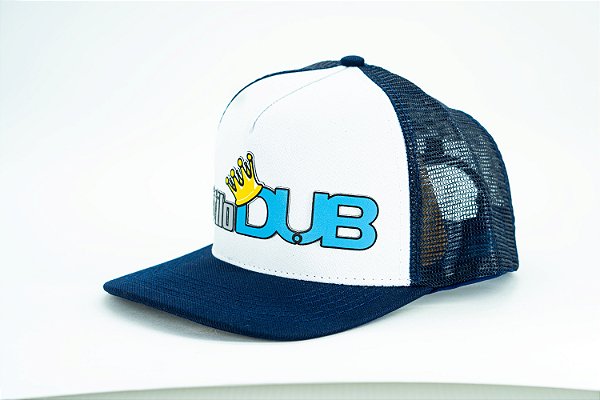 Bone Estilo Dub Azul e Branco