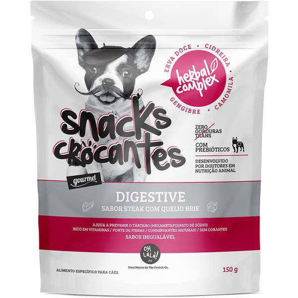 Snacks Crocantes OH LàLà! Pet Herbal Complex Digestive - 150 g