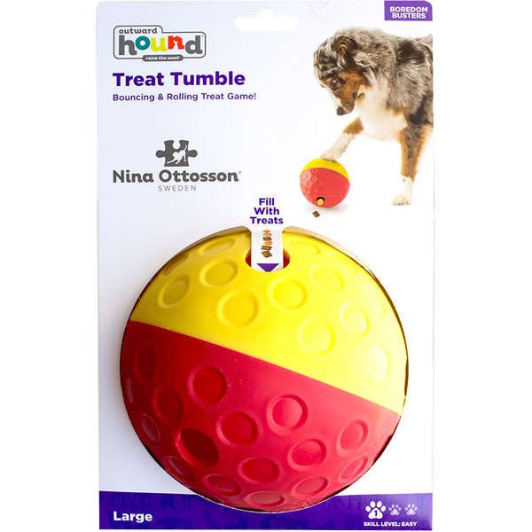 Brinquedo Outward Hound Bolinha Recheável Treat Tumble Grande