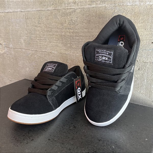 Tênis Qix Allan Mesquita Preto/Branco/Natural