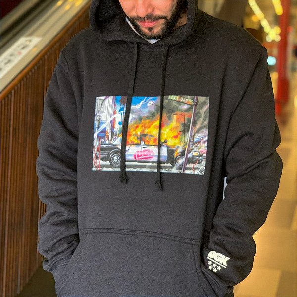 Moletom Dgk Regime Fleece Hooded Black