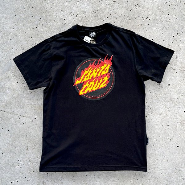Camiseta Santa Cruz Flaming Dot Front