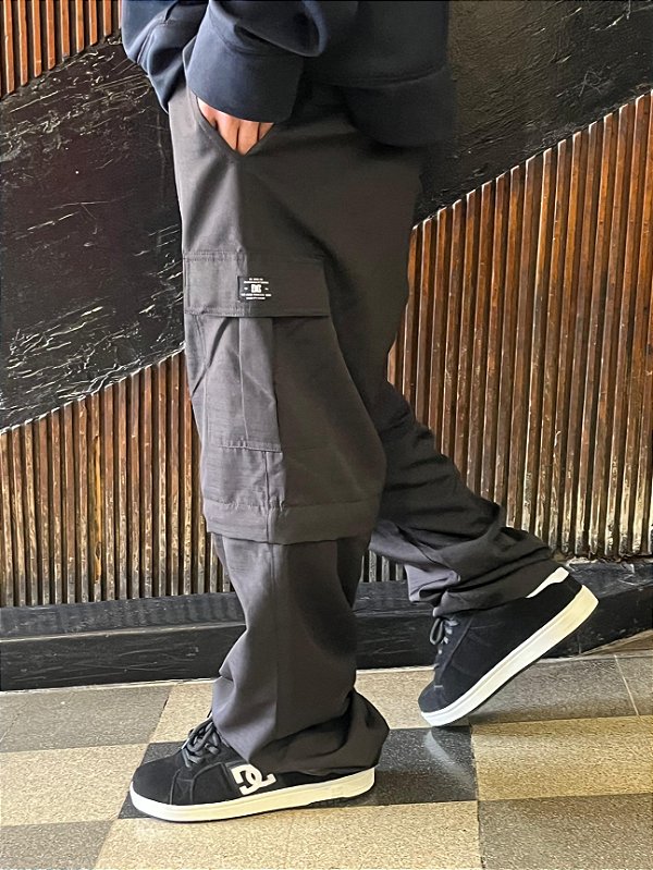 Calça Dc Zipop Cargo Oversize Preto