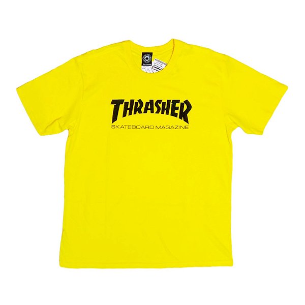Camiseta Thrasher Skate Mag Amarelo