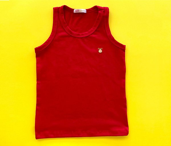 Camiseta Infantil Cotton Cor Vermelho