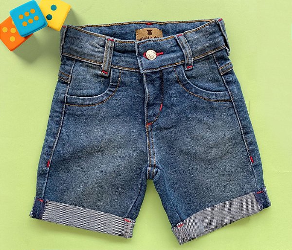 Bermuda Infantil Jeans Claro