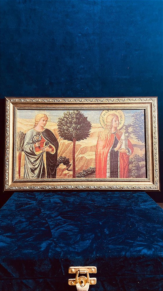 Quadro - SANTA FINA E SANTA MADALENA — BENOZZO GOZZOLI