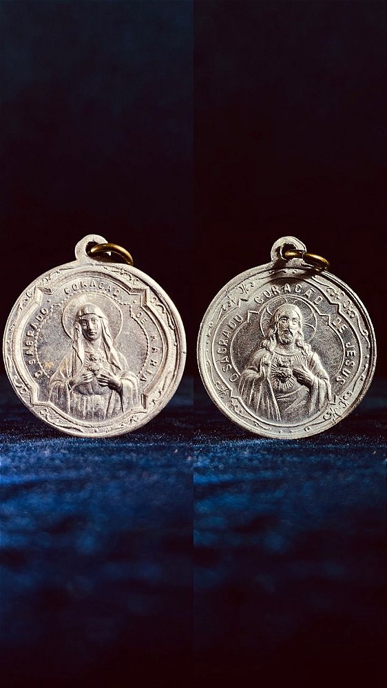 MEDALHA SAGRADO CORAÇÃO & IMACULADO CORAÇÃO | Apostolado da Oração