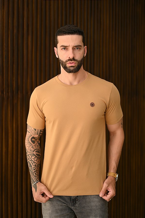 Camiseta Basica Areia