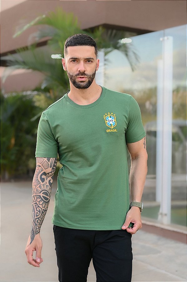 Camiseta Brasil Verde Brasão