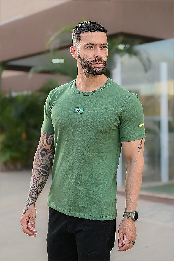 Camiseta Brasil Verde Bandeira