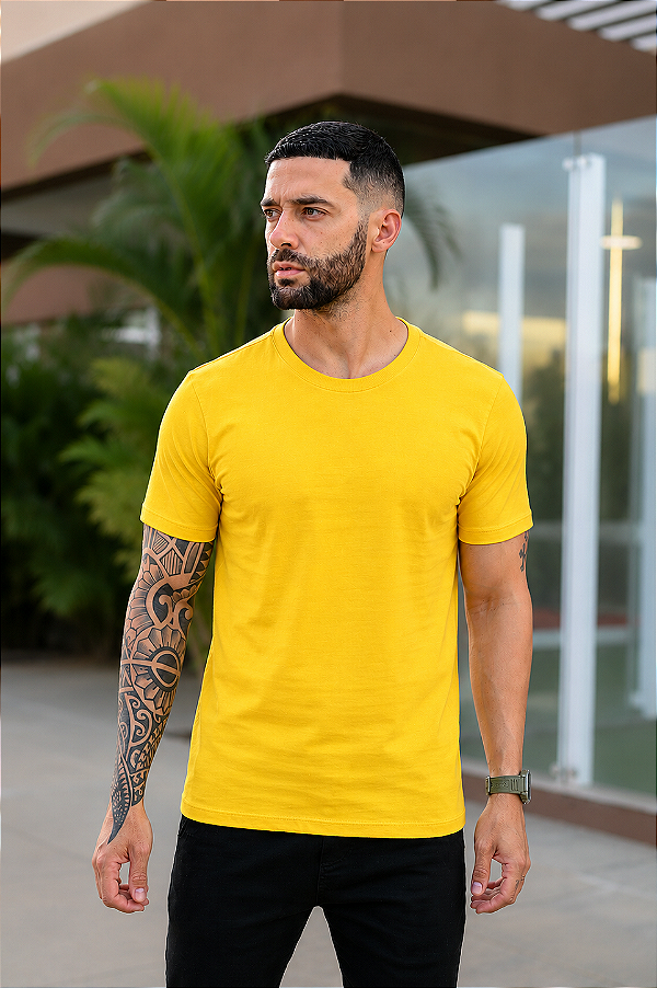 Camiseta Lisa Amarelo