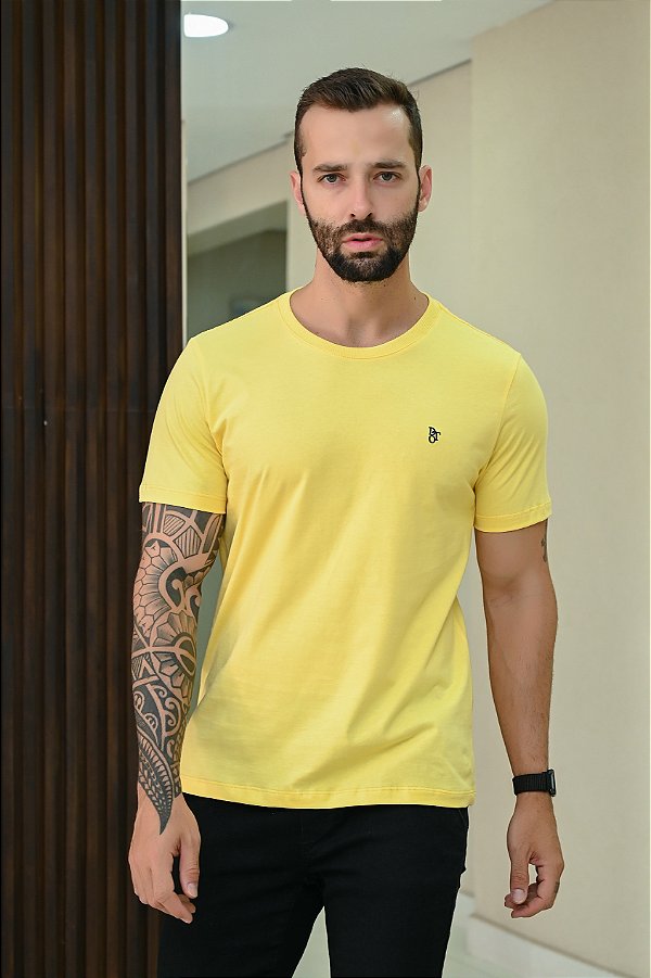 Camiseta Básica Amarela