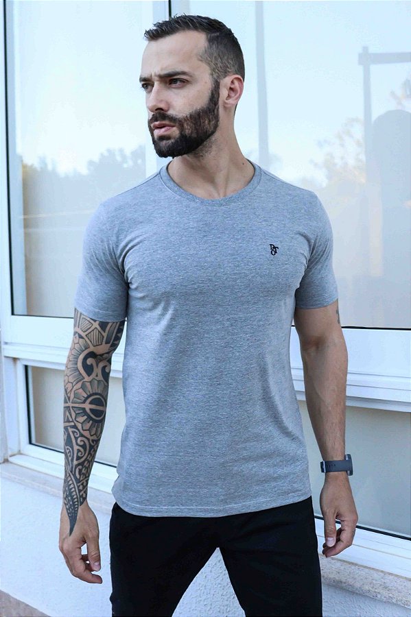 Camiseta Mescla Escuro