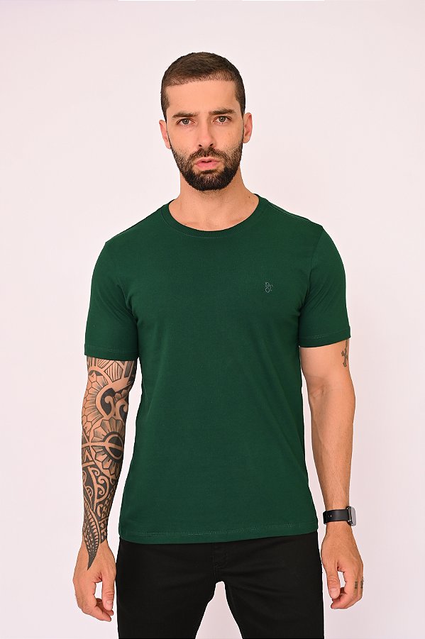 Camiseta Básica Verde Esmerald Green