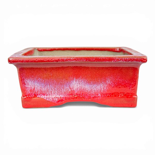 Vaso de Bonsai Retangular Esmaltado Onodera 18,5 X 14 X 67 cm