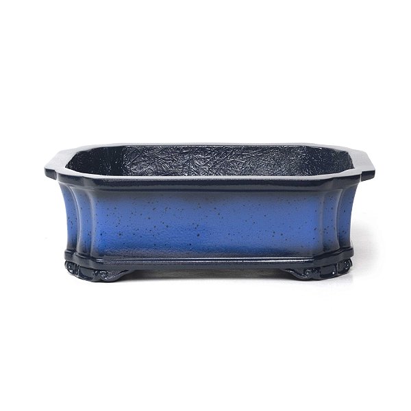 Vaso Para Bonsai Retangular com Bordas arredondadas Koda em Fibra de Vidro de Alta Resistência 26 x 19 x 8 cm