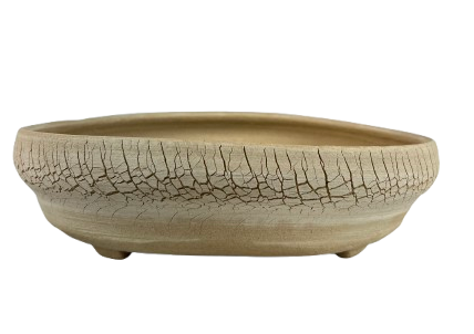 Vaso Oval Fosco Heloisa Faria 25 X 20 X 6 cm